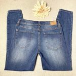 Tahari Classic Skinny Jeans Dark Blue Distressed Stretch 6 Photo 5
