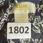 Maeve  Anthropologie Carlita Tiered Tunic Lined  Dress Blue White SZ XS #1802 Photo 13