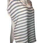 Loft Pale Pink and Gray Striped Tee - Size Small Photo 1