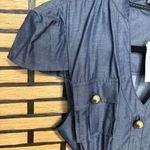 EXPRESS  Chambray Military Style Drees Size Small‎ Photo 4