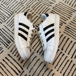 Adidas  Superstar Black and White Tennis Shoes 8 Photo 3