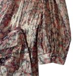 Love Shack Fancy  Lena Reversible Metallic Bow Mini Dress Pink Floral Size Small Photo 9