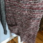 Lucky Brand  Red and Gray Striped Cardigan Photo 5