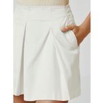 Maeve by Anthropologie Pleated Paperbag Waist Shorts Ivory Size 4 White Photo 1