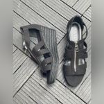 LAUREN by Ralph Lauren Women’s Kelcie Open Toe Casual Espadrille Sandals Sz 9.5 Black Photo 1