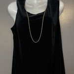 R & M Richards  Dress Womens Black Velvet Sleeveless Maxi Formal Evening Style 9067 Photo 0