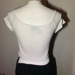 Zumiez Luna Chix White Rainbow Shoulder Crop Top Photo 3