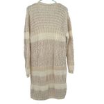 Lovestitch  Size Small Cardigan Cream Open Front Duster‎ Long Sleeve Chunky Knit Photo 1