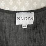 Revolve SNDYS.‎ Black Sheer Asymmetrical Long Sleeve Top Size XXL Photo 1