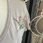 Wildfox  Pocket Full of Posies Crissy Orchid Purple Light Distressed T Shirt Photo 6