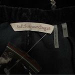 Soft Surroundings NWOT Black Velvet Sequins A-Line Flare Skirt Photo 8