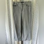 NYDJ Women's Light Gray Wash Embellished Mini Jewel Studs Denim Jeans Size 8P Photo 1