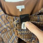 Gianni Bini Faye Plaid Smocked Square Neck Long Sleeve Woven Blouse Size 12 Photo 8