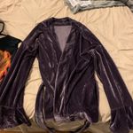 Forever 21 NWOT Velvet robe style tie top Size Small Photo 1