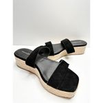 Treasure & Bond  Sandals Size 8.5 Suede Upper Black Platform Espadrille Open Toe Photo 4