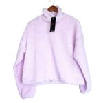 Levi's NWT Sherpa Pullover Super Oversize Small Pink Photo 2