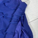 Harvé Benard Harve Bernard Blue Ruffle Scoop Neck Tank Size Medium NWT Photo 5