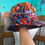 KBETHOS Orange and Blue Geometric Bucket Hat Photo 5