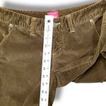 The Limited Y2K  Drew Fit Olive Green Velvet Bootcut Trousers Size 4 Photo 5