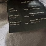 Andrew Marc  Lamb skin Leather butterfly lining moto jacket black size XS Photo 8