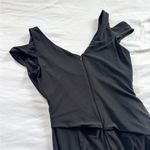 Ralph Lauren Lauren  Women's Solid Black Faux Wrap Jumpsuit Size 2 Photo 3