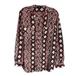 Jones New York Snakeskin Blouse Women's Large Shirt Photo 1
