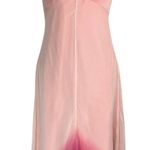 EXPRESS Vintage Y2K Sz 6 Pink Silk Ombre Slip Dress Asymmetrical Chiffon Photo 0