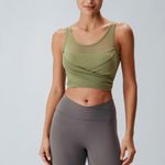 Berlook Activewear Green Mesh Cross Photo 3