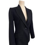 Anne Klein Classic tailored blazer women’s size 4 black Photo 2