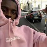 Glossier Blush Pink Hoodie Size M Photo 1
