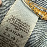 Free People  Women Size Large Blue‎ Denim Jacket with Patch Photo 7