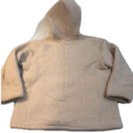 Vintage BASS heavy warm fleece zip up chore jacket barn coat size large tan hood Photo 8