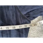 Madewell  Tie-Waist Tiered Midi Dress Windowpane Navy Blue Button Up Size 8 Photo 11