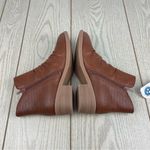 Baretraps Women's Stevie Button Ankle Booties 8M Cognac Faux Leather $80 Photo 3