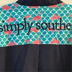 Simply Southern Pink Blue Medium Blue 1/4 Zip Pullover Sweatshirt Turtle Whale Photo 11