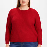 Apt. 9  Red Glitter Pullover Women’s Medium Holiday Party NWT Photo 0