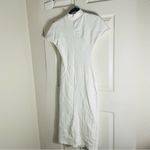 ZARA White Mock Neck Ruched Midi Dress - Size medium- NWT Photo 8