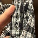 Hollister  Black and White Plaid Mini Dress w/Adj Straps Size Medium CUTE Photo 2