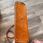 American Vintage Orange Leather Satchel Photo 2