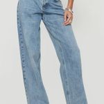 Princess Polly NWT mid rise relaxed jeans light wash denim us 2 Photo 1