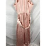 Vera Wang White by Pink Belted Bow Detail Maxi Gown Dress Size 14 Photo 9