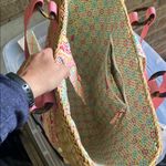 Vera Bradley Pink and Tan Paisley Tote Bag Photo 1