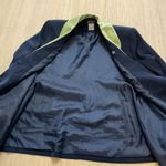 Midnight Velvet Women's Size 20W Blazer Navy Blue Lime Green Photo 9
