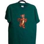 Disney Vintage 90s Green Winnie the Pooh Tigger T Shirt Single Stitch Size Medium Photo 0