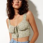 Motel Rocks Parma Violet Ridis Vest Crop Top Photo 0