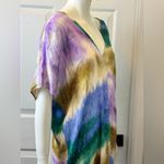 ZARA  WOMAN MULTICOLORED TIE DYE ROMANTIC BOOHOO TUNIC DRESS VISCOSE SIZE XS Photo 4