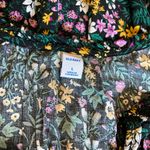 Old Navy  Black Floral Flutter Sleeve Dress Photo 3