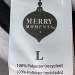 MERRY MOMENTS ONE PIECE CHRISTMAS PAJAMAS POCKETS UNISEX SIZE LARGE POCKETS Black Photo 2