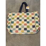 C&C California Home Large Canvas Tote Colorful Smiley Faces NWT Photo 3