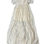 Baltic Born  Caroline Lace Maxi Dress Off White Womens Size Small Photo 1